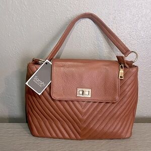 NEW Leather shoulder bag/purse with gold accents Style name: Sarahi